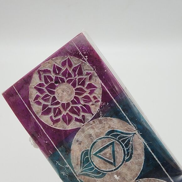 Boho Incense Stick Holder Curved Soapstone Chakra Diwali Multicolor Decor Crocon - Picture 5 of 8